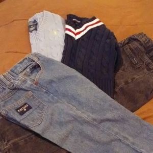 Ralph Lauren Sweaters and Nautica jeans